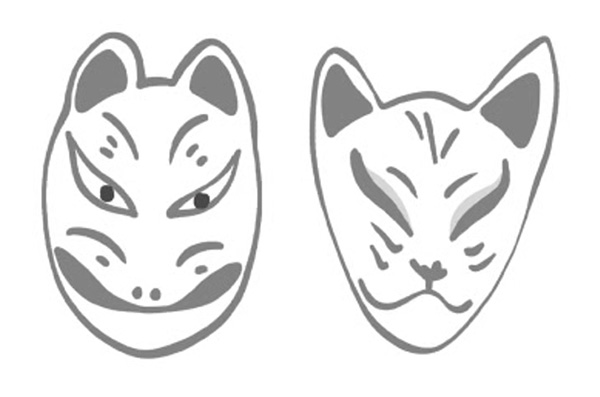 きつねのお面