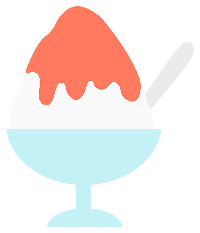 かき氷のイラスト・夏